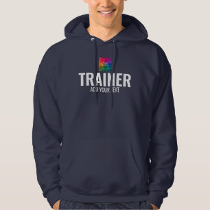 Voorzijde en achterzijde afdrukken Mannen lak Trai Hoodie