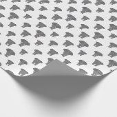 Voorzijde en achterzijde Elephant Pattern African Cadeaupapier (Hoek)