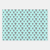 Voorzijde en achterzijde ellephant Patroon Multi C Inpakpapier Vel (Voorkant 2)