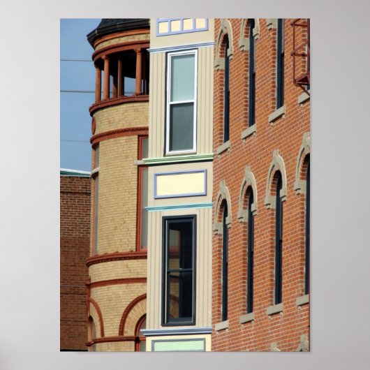 Voorzijde gebouw poster (Voorkant)