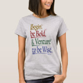 Voorzijde - Magisch Horace Quote Vrouwen T-shirt (Voorkant)