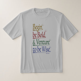 Voorzijde - Magische Horace Quote Sport-Tek Shirt