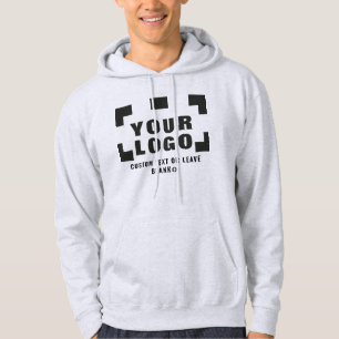 Voorzijde +optioneel Achterzijde, Zakelijke logo L Hoodie