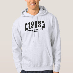 Voorzijde +optioneel Achterzijde, Zakelijke logo L Hoodie