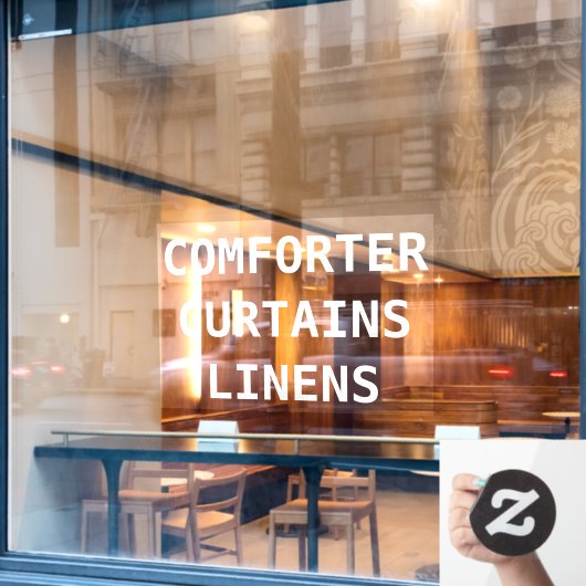 Voorzijde services voor het aanpassen van droog raamsticker (Cafe Raam)