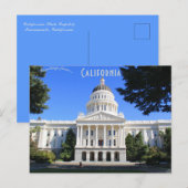 Voorzijde van California State Capitol Sacramento  Briefkaart (Voorkant / Achterkant)