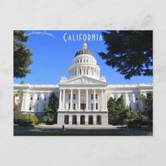Voorzijde van California State Capitol Sacramento  Briefkaart (Voorkant)