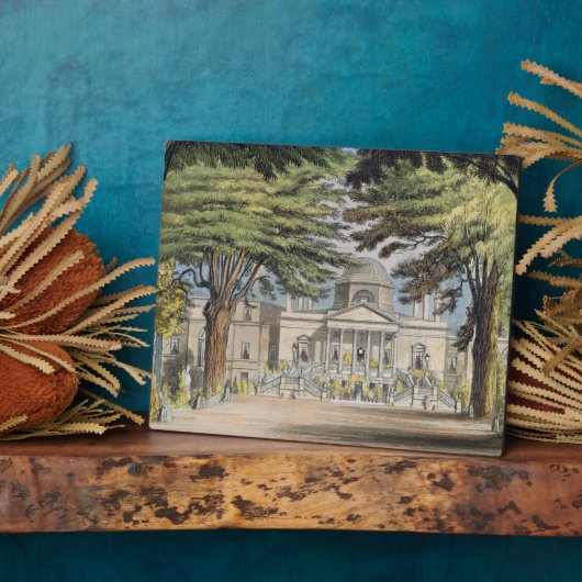 Voorzijde van Chiswick House, van R. Ackerma Fotoplaat (Zijkant)