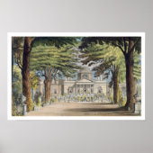 Voorzijde van Chiswick House, van R. Ackerma Poster (Voorkant)