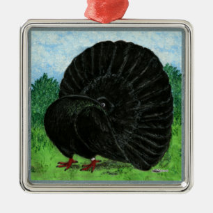 Voorzijde: zwart metalen ornament