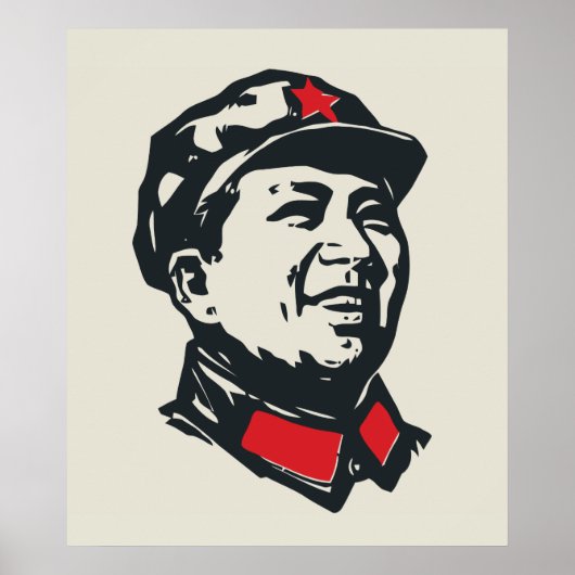Voorzitter Mao Portrait Poster (Voorkant)