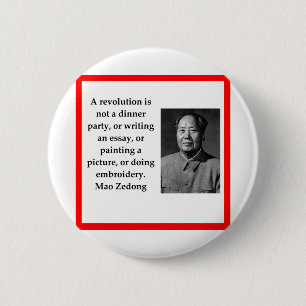 Voorzitter Mao Ronde Button 5,7 Cm