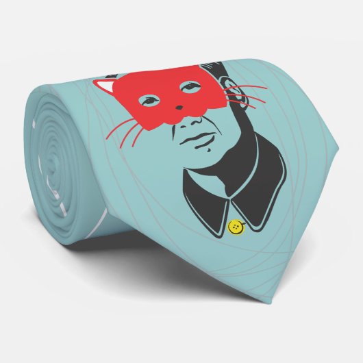 Voorzitter Meow Hair String Stropdas (Opgerold)