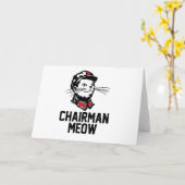 Voorzitter Meow (MAO) Design Kaart (Gele Bloem)