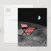 Voorzitter op de maan briefkaart (Voorkant / Achterkant)