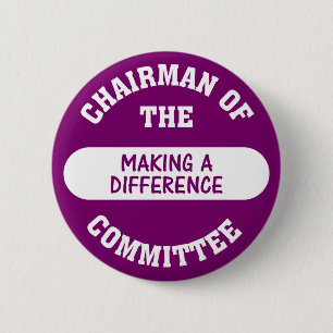 Voorzitter van de Commissie Verschil maken Ronde Button 5,7 Cm