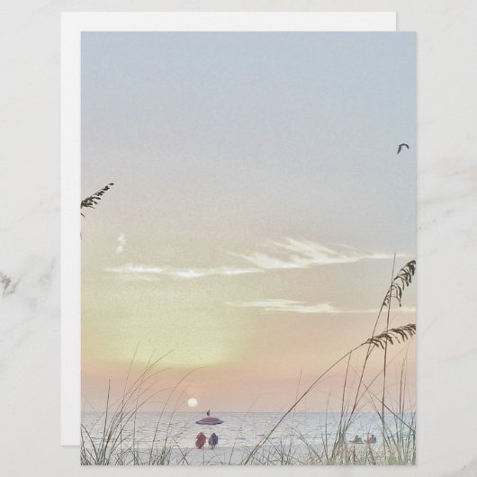 Voorzitters van het Briefpapier van de Beach (Voorkant / Achterkant)