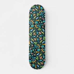 Voracifieke zeeen in een mandalavormig model skateboard