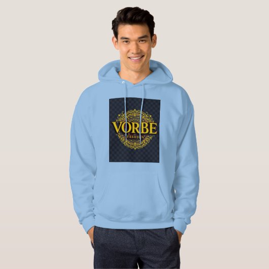 VORBE Fashion Gold Monogram Sweat - shirt à capuch (Devant entier)
