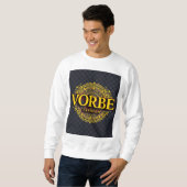 VORBE Mode Premium Gold Monogram Raglan T-shirt (Voorkant volledig)