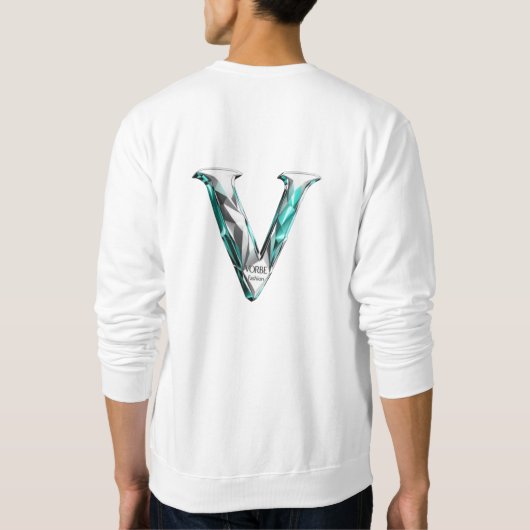 VORBE Mode Premium Gold Monogram Raglan T-shirt (Achterkant)