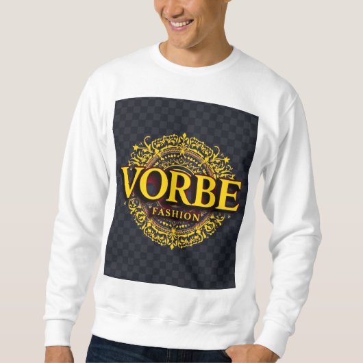 VORBE Mode Premium Gold Monogram Raglan T-shirt (Voorkant)