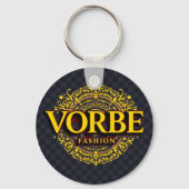 VORBE Mode Signature Gold Monogram Sleutelhanger (Voorkant)