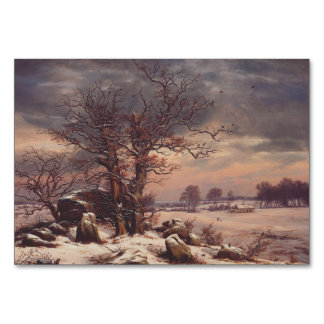Vordingborg in Winter by J.C. Dahl Fine Art Kaart