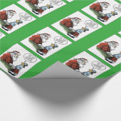 Vorig jaar Kerstman Cadeaupapier (Hoek)