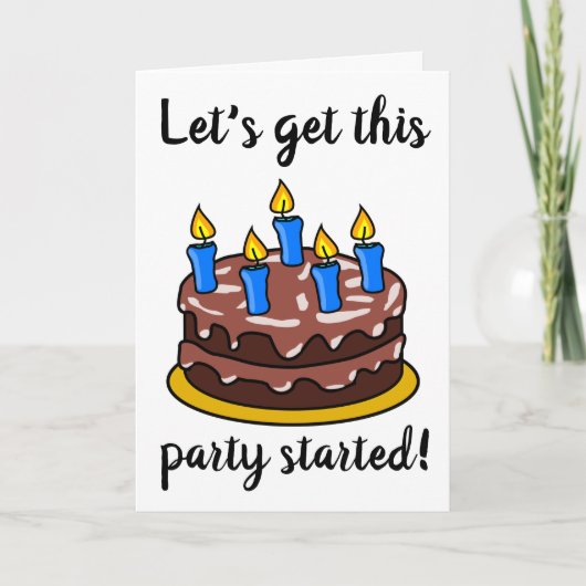 VORIGE DAG LATEN WE DEZE PARTIJ BEGINNEN KAART (Voorkant)