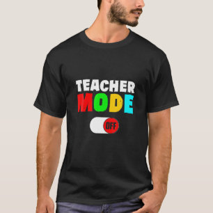 Vorige dag school Gezegde / Leerkrachten Funny Mod T-shirt