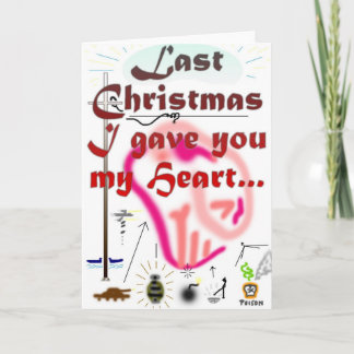Vorige Kerstmis… Feestdagen Kaart