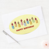 VORIGE verjaardag, Birthday Kandle Sticker (Envelop)
