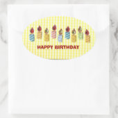 VORIGE verjaardag, Birthday Kandle Sticker (Tas)