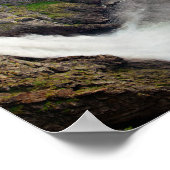 Voringsfossen waterfall in het poster Noorwegen (Hoek)