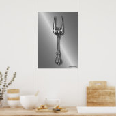  vork als harde steen zware metalen schimmels poster (Keuken)