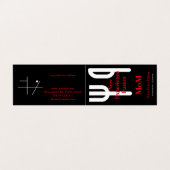 Vork en Mes Visitekaartje (Buitenkant ongevouwen)