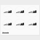 vorkhefbedrijf ronde sticker (Vel)