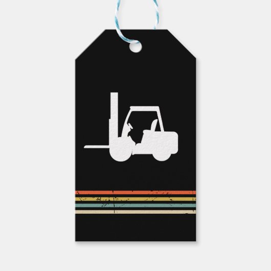 vorkheftruck cadeaulabel (Voorkant)