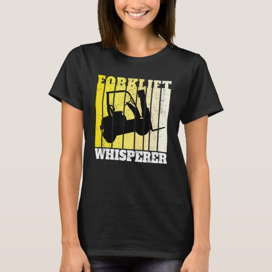 Vorkheftruck Fluisteraar Magazijn Vorkheftruck Ope T-shirt (Voorkant)