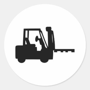 vorkheftruck ronde sticker