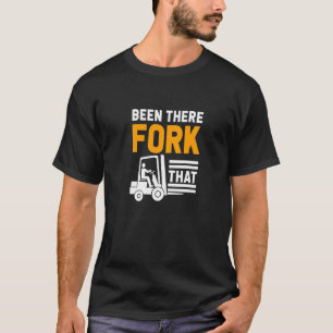 Vorkheftruckchauffeur magazijnwerker vorkheftruck t-shirt