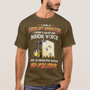 vorkhefwerker enkel een mond zonder filter t-shirt