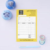 Vorm - Bedrijfs Citaat of Factuur Flyer (Enkel)