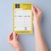 Vorm - Bedrijfs Citaat of Factuur Flyer (Hand)