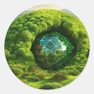 Vorm: Classic Ronde Stickers Creëer custom sticke