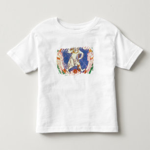Vorm van twee scharnierende wezens met verweven kinder shirts
