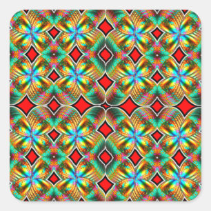 Vorm: vierkante stickers Maak aangepaste stickers 