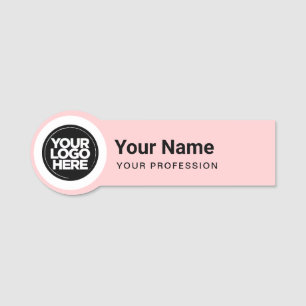 Vormde Pin Name Tag Business Logo van werknemer