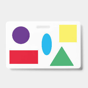 Vormen en Alfabet Badge